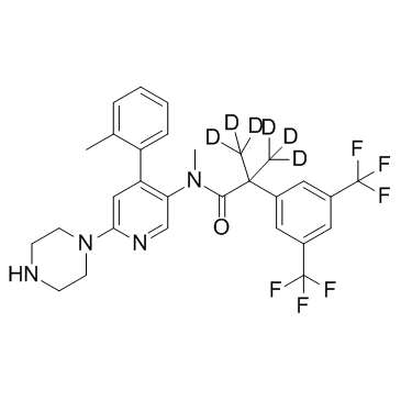 N-desmethyl Netupitant D6 Chemische Struktur