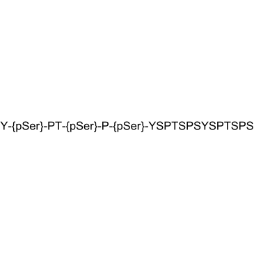 [pSer2, pSer5, pSer7]-CTD 化学構造