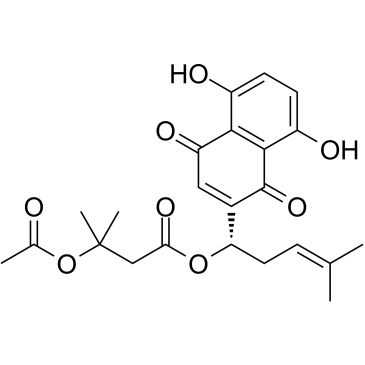 Beta-Acetoxyisovalerylshikonin Chemical Structure