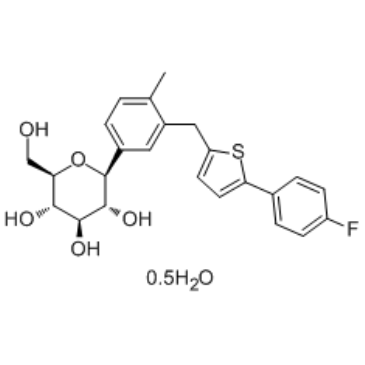 Canagliflozin hemihydrate  Chemical Structure