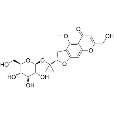 Cimifugin 4'-O-β-D-glucopyranoside Chemical Structure