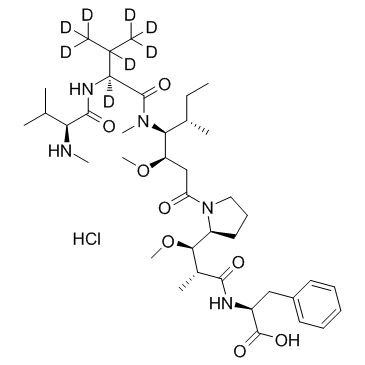 D8-MMAF hydrochloride  Chemical Structure