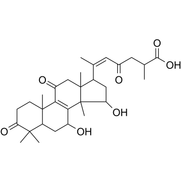 Ganoderenic acid A 化学構造
