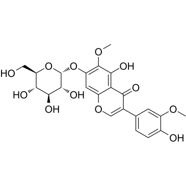 Iristectorin B التركيب الكيميائي
