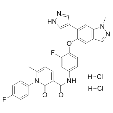 Merestinib dihydrochloride 化学構造