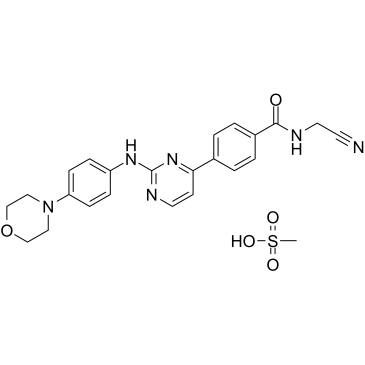 Momelotinib Mesylate التركيب الكيميائي