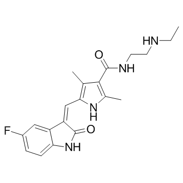 N-Desethyl Sunitinib 化学構造