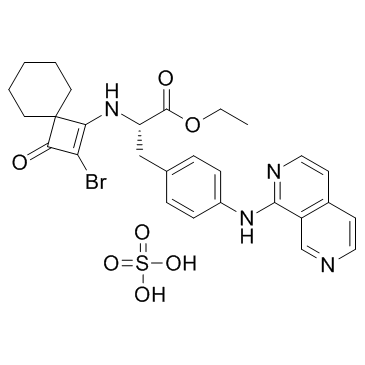 Zaurategrast ethyl ester sulfate Chemical Structure