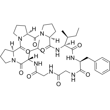 Heterophyllin B  Chemical Structure