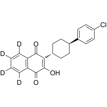 Atovaquone D4 Chemical Structure