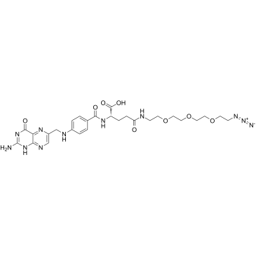 Folate-PEG3-azide 化学構造