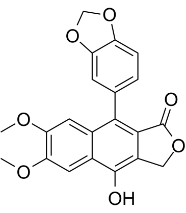 Diphyllin Chemische Struktur