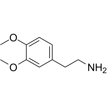 3,4-Dimethoxyphenethylamine 化学構造