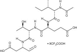 Ac-IETD-CHO (trifluoroacetate salt) Chemische Struktur