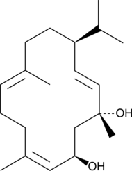 β-Cembrenediol 化学構造