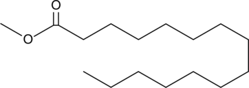 Pentadecanoic Acid methyl ester Chemische Struktur