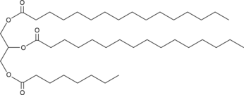 1,2-Dipalmitoyl-3-Octanoyl-rac-glycerol Chemical Structure