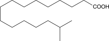 15-methyl Palmitic Acid التركيب الكيميائي