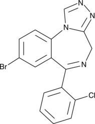 1-demethyl Phenazolam 化学構造