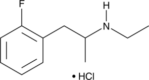 2-Fluoroethamphetamine (hydrochloride) 化学構造