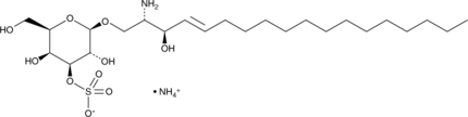 3'-sulfo Galactosylsphingosine (ammonium salt) Chemical Structure