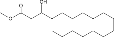 3-hydroxy Heptadecanoic Acid methyl ester Chemical Structure