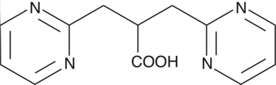 3-Pyrimidin-2-yl-2-pyrimidin-2-ylmethyl-Propionic Acid Chemische Struktur