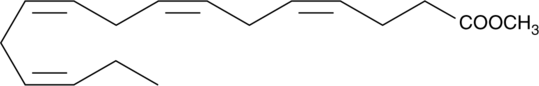 4(Z),7(Z),10(Z),13(Z)-Hexadecatetraenoic Acid methyl ester Chemische Struktur