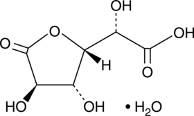 D-Saccharic Acid 1,4-lactone (hydrate) 化学構造