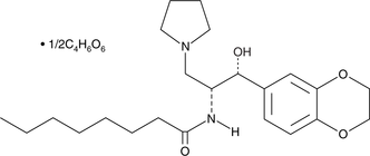 Eliglustat (hemitartrate) 化学構造