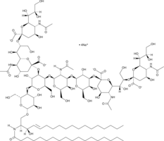 Ganglioside GQ1b Mixture (sodium salt)  Chemical Structure