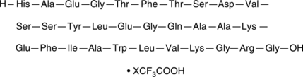 GLP-1 (7-37) (human, bovine, guinea pig, mouse, rat) (trifluoroacetate salt) Chemical Structure