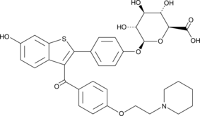 Raloxifene 4'-Glucuronide Chemical Structure