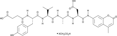 Suc-YVAD-AMC (acetate)  Chemical Structure