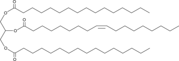 1,3-Dipalmitoyl-2-Oleoyl-rac-glycerol Chemical Structure