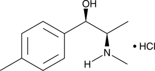 Mephedrone metabolite (hydrochloride) ((±)-Pseudoephedrine stereochemistry) 化学構造