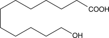 12-hydroxy Lauric Acid Chemical Structure