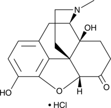 Oxymorphone (hydrochloride) 化学構造