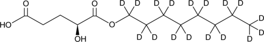 (2S)-Octyl-α-hydroxyglutarate-d17 Chemische Struktur