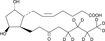 11β-13,14-dihydro-15-keto Prostaglandin F2α-d9 التركيب الكيميائي