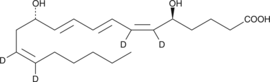 12-epi Leukotriene B4-d4 化学構造