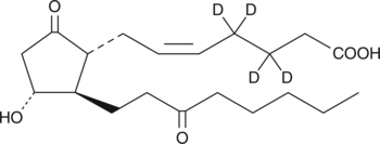 13,14-dihydro-15-keto Prostaglandin E2-d4 Chemical Structure