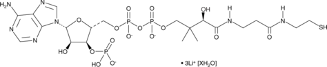 Coenzyme A (lithium salt hydrate) 化学構造