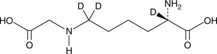 Nε-(1-Carboxymethyl)-L-lysine-d3 Chemical Structure