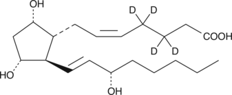 Prostaglandin F2α-d4 化学構造