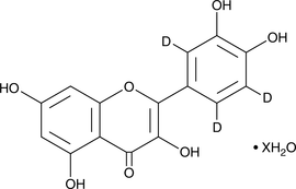 Quercetin-d3 (hydrate) Chemische Struktur