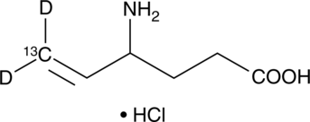 Vigabatrin-13C-d2 (hydrochloride) Chemical Structure