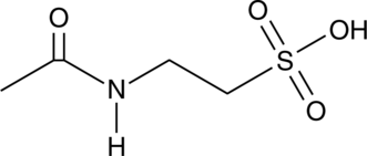 N-acetyl Taurine التركيب الكيميائي