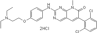 PD 166285 dihydrochloride Chemische Struktur