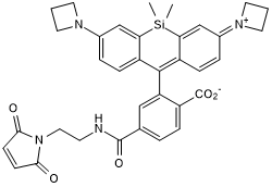 Janelia Fluor 646, Maleimide 化学構造